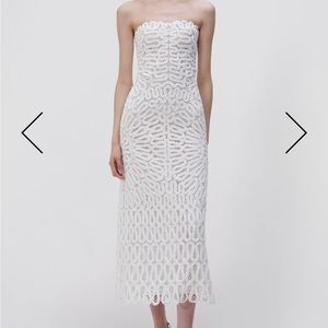 SIMKHAI Crochet Midi Dress | Size 2-4 | Worn Once | Sold Out Online